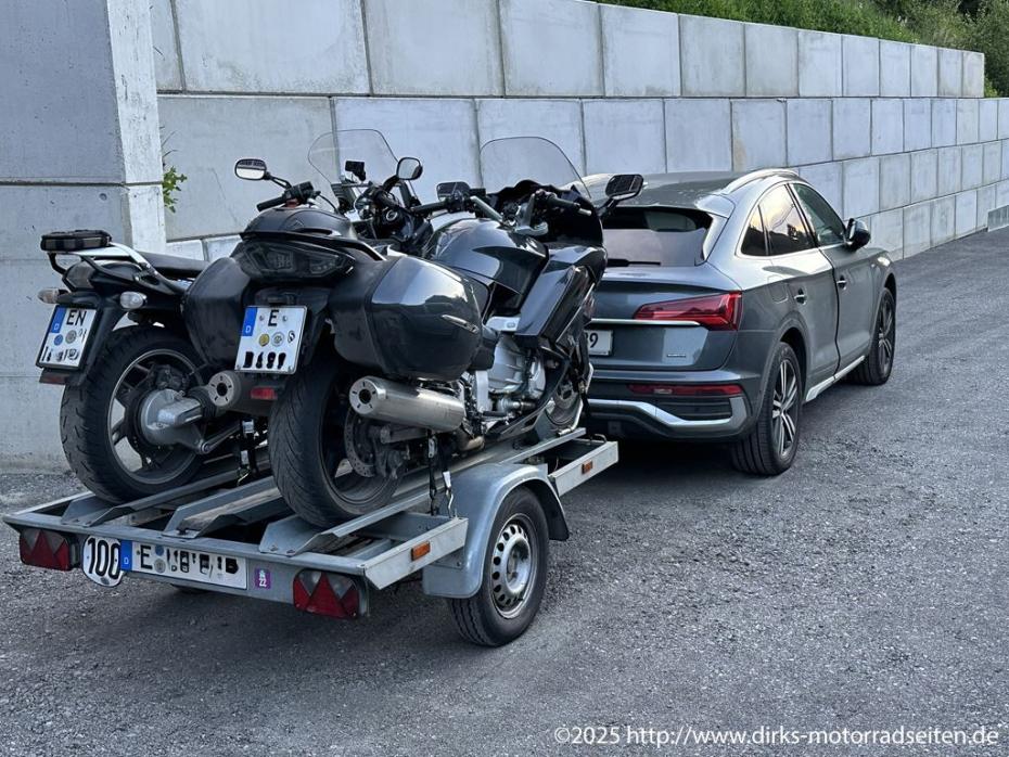 Abfahrt in Pfunds