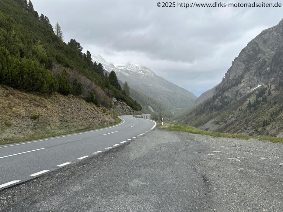 Auffahrt Flüelapass